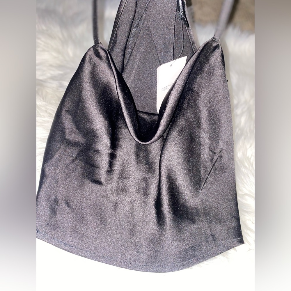 NWT FOREVER 21 DRAPED FRONT RACERBACK TANK- SMALL